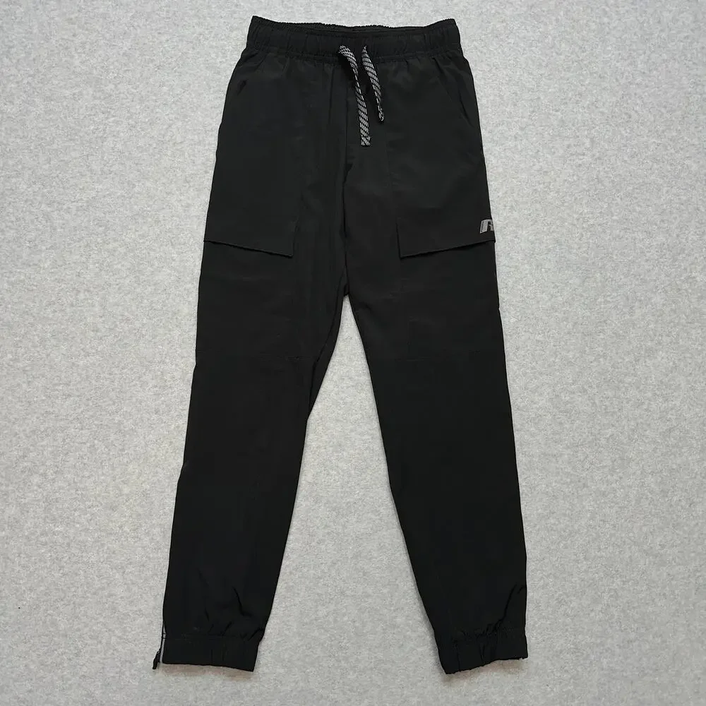 Russell Athletic Shirt Pants Bundle Boys L/XL Activewear Black Stretch Sporty
